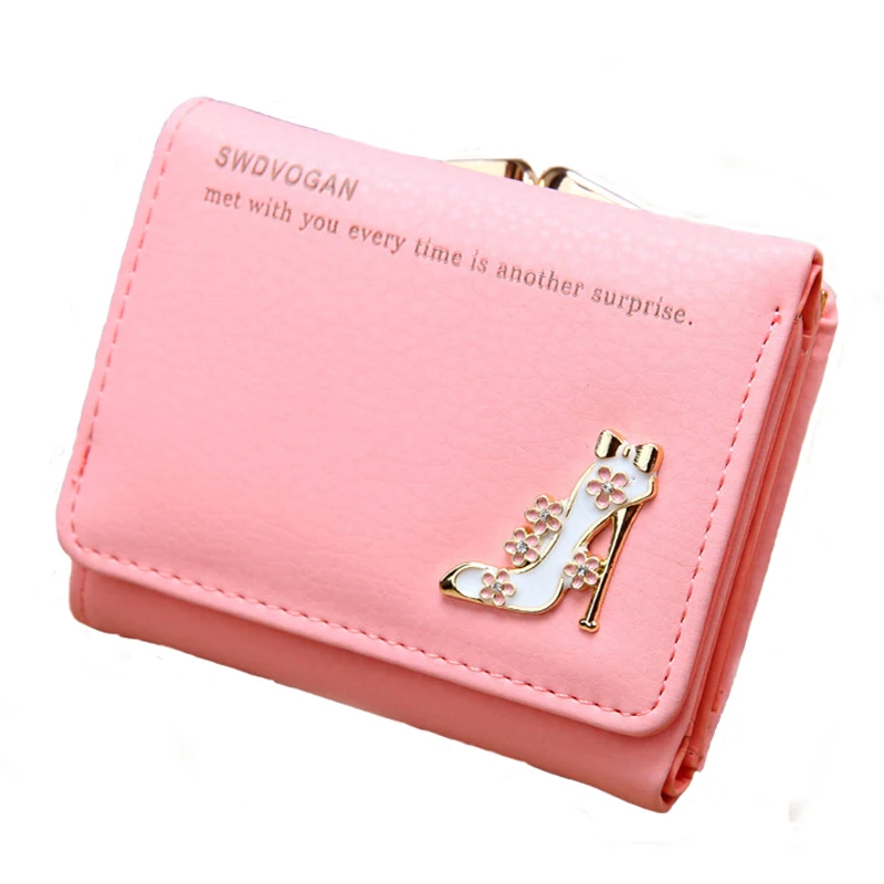 

Short Wallets Coin Pocket Card Wallet Female Purses Money Clip 2016 Fashion PU Leather Women Wallets Small Women Mini Wallet