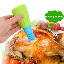 1 pc Grill Oil Bottle Brushes Silicone Liquid Oil Pen Cake Butter Bread Pastry Brush Baking BBQ Utensil Basting Brus