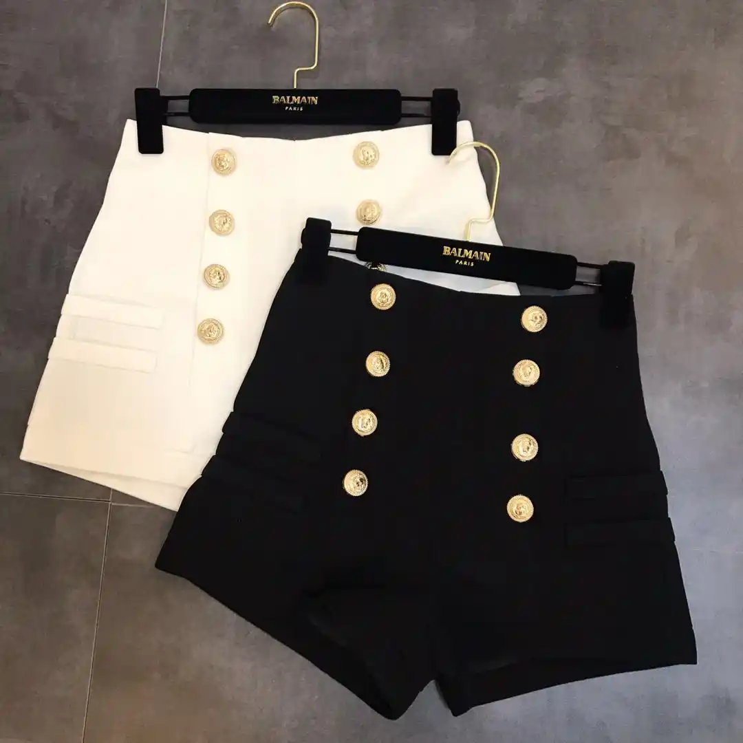 White Shorts With Gold Buttons Deals 