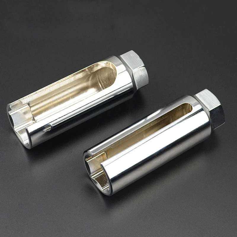 

1/2" 22mm Single Oxygen Socket Wrench Head High Carbon Steel Universal Socket Oxygen Sensor Assembly and Disassembly Hand Tools