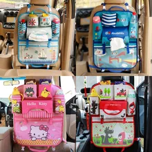 Мультяшный автомобильный органайзер, милый мультяшный чехол для хранения на заднем сидении автомобиля, Висячие автомобильные сумки, карманные автомобильные стильные сумки для детей