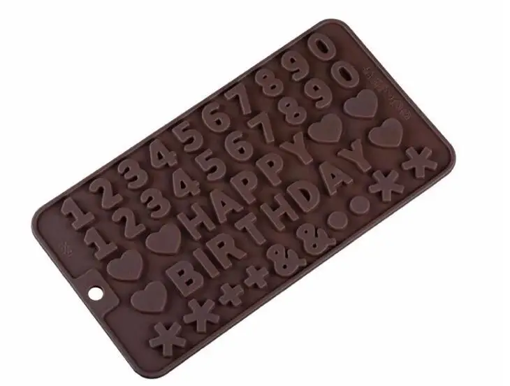 SILIKOLOVE шоколадные формы для украшения торта инструменты 3D конфеты клейкий силиконовая форма для десерта форма для выпечки DIY поднос для печенья для торта ремесло - Цвет: 21.5X11.5X0.5CM
