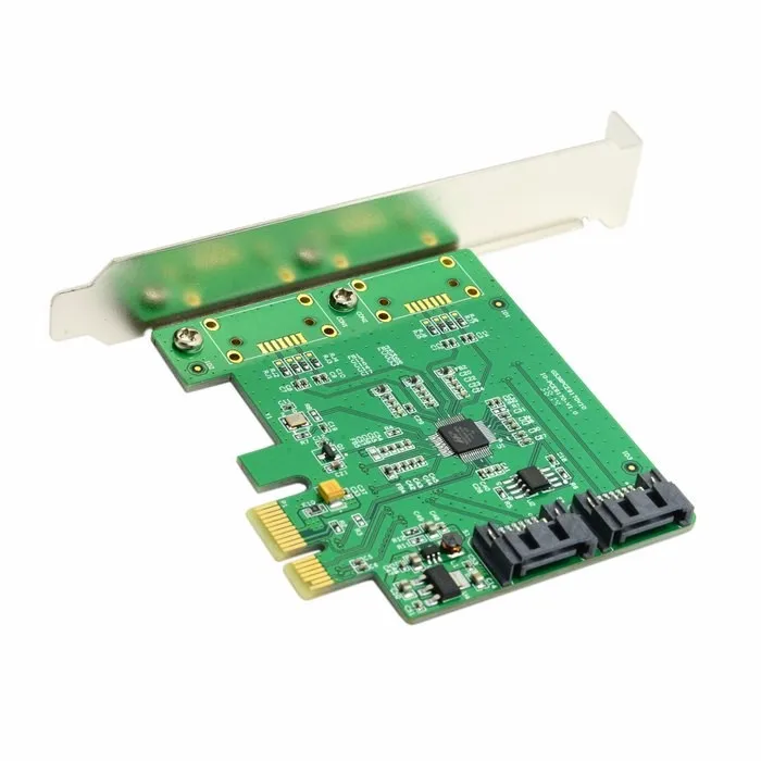 Низкопрофильный двойной порт внутренний PCI Express PCIE E express pci SATA 3 0 6 ГБ/сек.