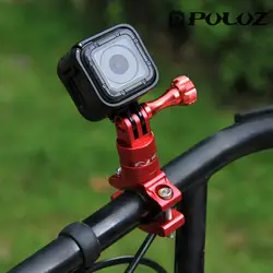 Puluz 360 градусов вращения Велосипедный Спорт адаптер Алюминий сплав Руль управления для мотоциклов с винтом для Gopro Спорт Камера Go Pro
