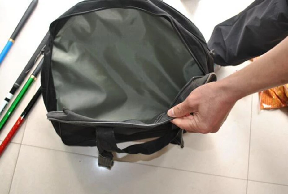 

YINGTOUMAN Two-layer Fish Bag Waterproof Fisherman Red Blue Strong and Durable Large capacity Portable 50*16*50 Fishing Tackle