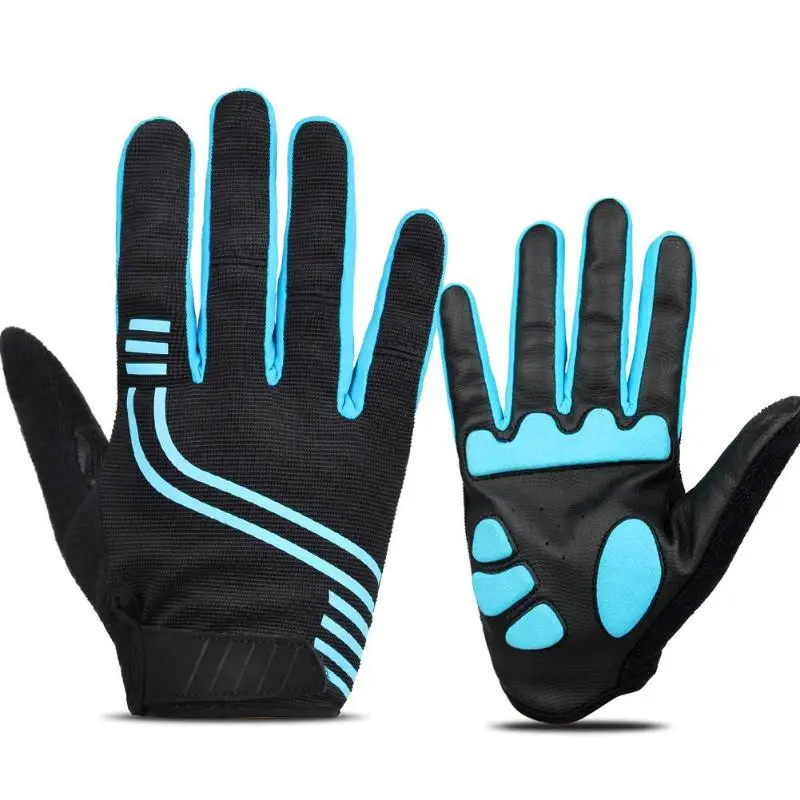 1 Pair Full Finger Men Cycling Gloves Outdoor Sports Fitness MTB Bike