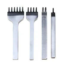 Hot Leather Craft Tool Set Stainless Steel Hole Chisel Graving Stitching Punch Tools Kit Hogard JA11