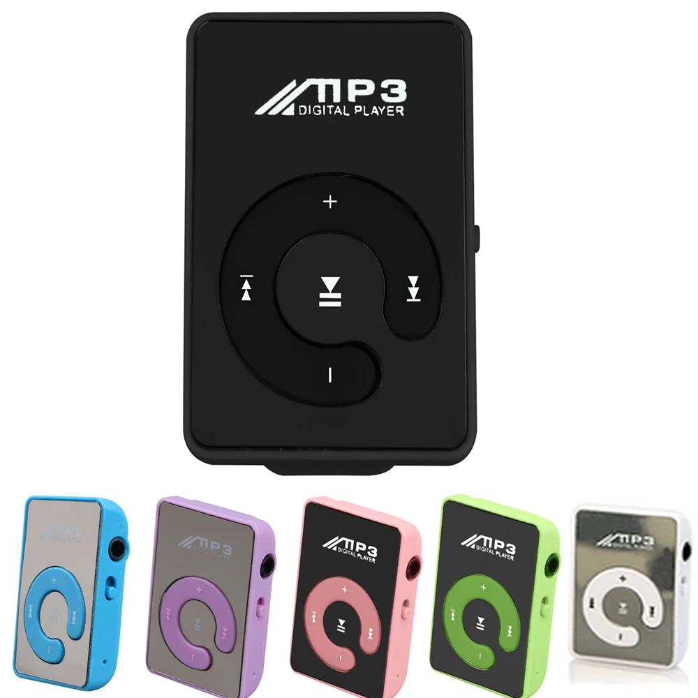 

Top Deals Mini Mirror Clip USB Digital Mp3 Music Player Support 8GB SD TF Card purple/black/blue/green/pink/white