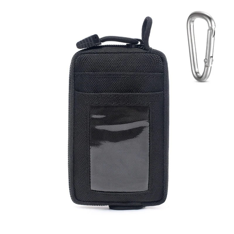 Портативный водонепроницаемый чехол для повседневного использования, тактический кошелек для смены ключей, дорожный набор, кошелек для монет с отделениями для карт, сумка на пояс на молнии