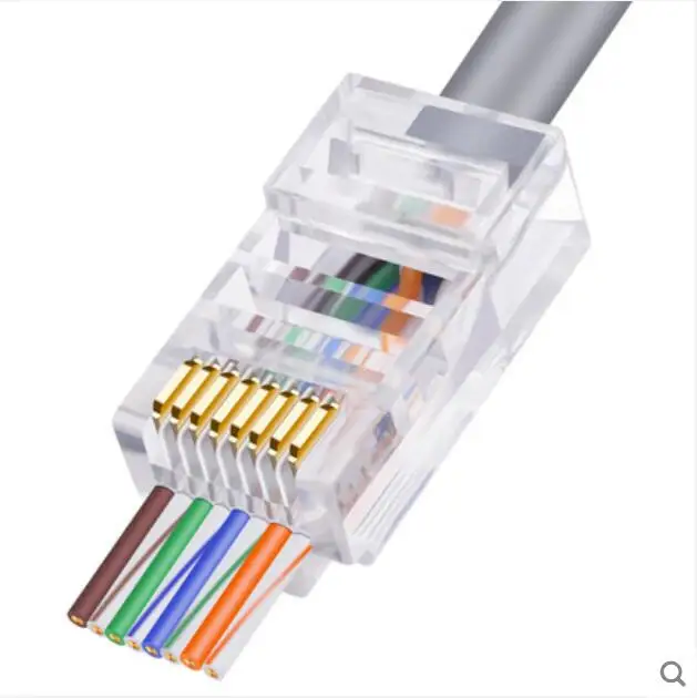 

50Pcs/lot Metal Shield 8P8C Network CAT5E CAT Modular Plug RJ45 Connector Free Shipping