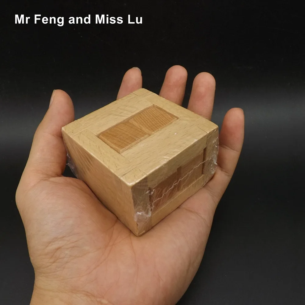 Деревянный куб Волшебная коробка Традиционная головоломка игрушка Kong Ming Lock|ming