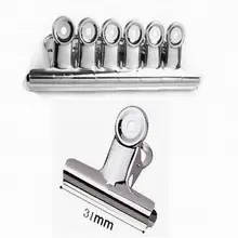 1440 шт. Офисные инструменты зажимы для захвата бульдог зажимы для писем серебряные металлические скрепки размер 30 мм