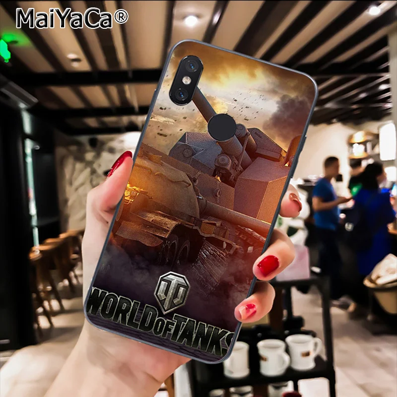 MaiYaCa world of tanks Черная мягкая крышка чехол для телефона для Xiaomi Redmi8 4X 6A S2 7A 6A Redmi 5 5Plus Note5 7 Note8Pro