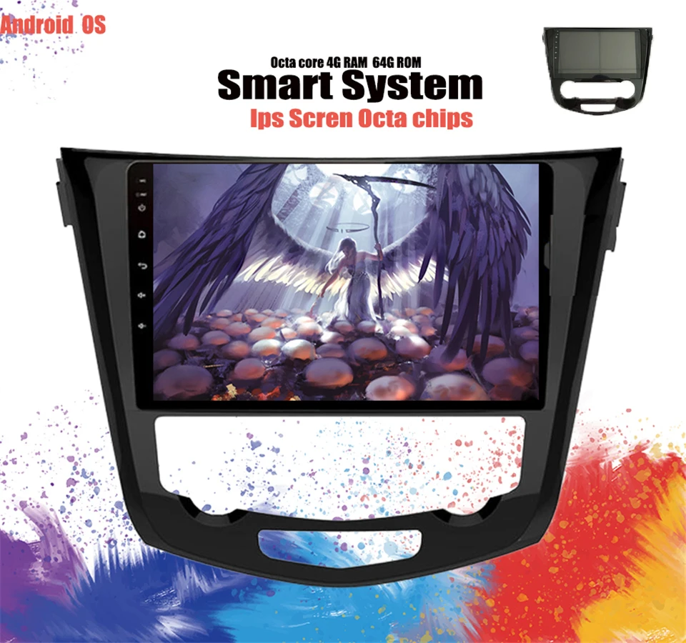 10 1 &quotIPS Octa Core 4G Android 0 6G RAM 128G ROM автомобильный DVD плеер Caplay радио GPS Glonass для Nissan Qashqai X