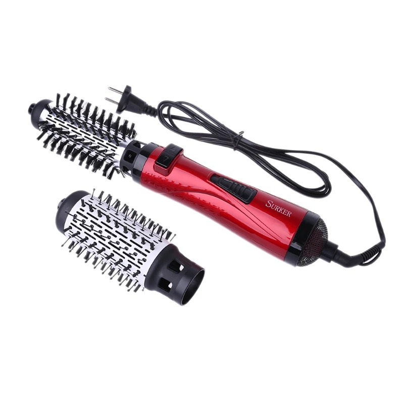 

Surker 2 in 1 Hot Air Brush Dryer Curling Rod Automatic Rotating Electric Curling Irons Personal Care Hair Styling Tools EU Plug
