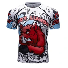 Cody Lundin Футболка компрессионная ММА фитнес UFC Fight для мужчин Муай Тай футболка джиу-джитсу облегающая одежда Геркулес 3D печать