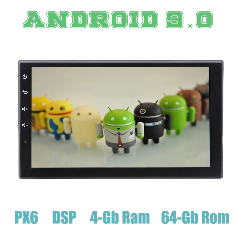 Автомагнитола 2 Din Android 9 0 GPS IPS экран PX6 DSP 4G Wi Fi USB 4 + 64 ГБ|Мультимедиаплеер для авто| |