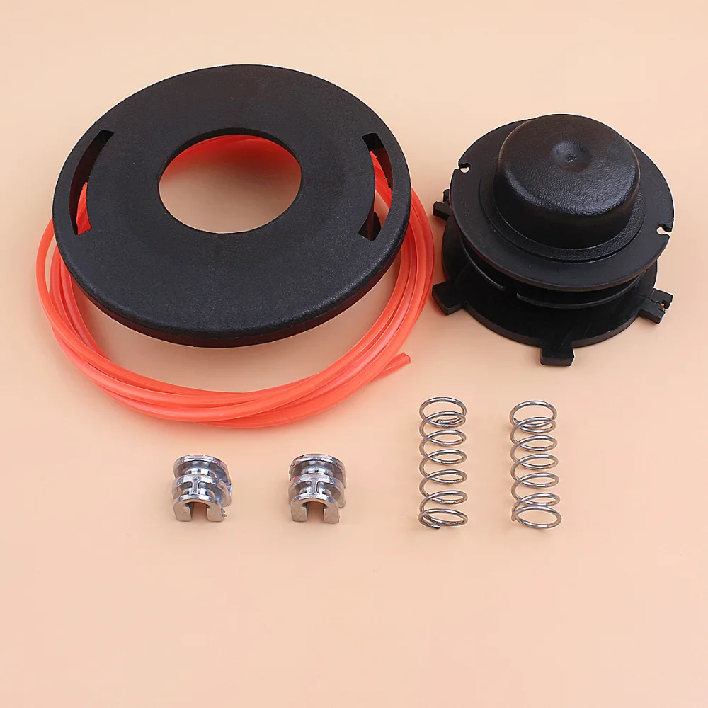 

Trimmer Head Spool Cover Spring Kit for STIHL FS55 FS85 FS100 FS120R FS200 FS200R FS250 FS250R FR350 FR450 Trimmer 10mm Hole