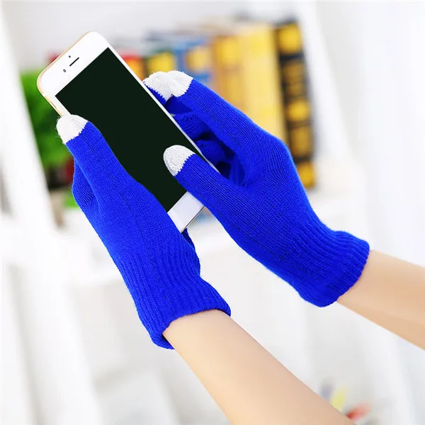 Magic Touch Screen Gloves Smartphone Texting Stretch Unisex One Size Winter Knit 