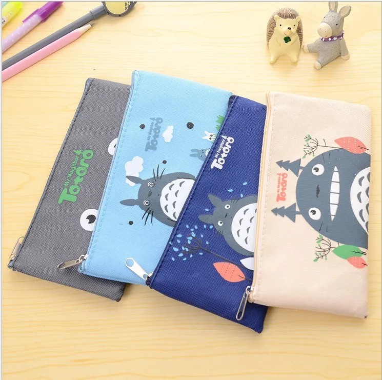 Totoro мультфильм Оксфорд ручка сумка/косметичка/пенал/Канцелярский