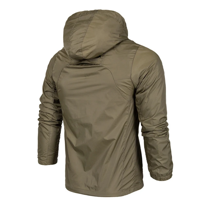 Мужская ветровка водонепроницаемая с капюшоном на весну и осень 2019|men thin jacket|jacket
