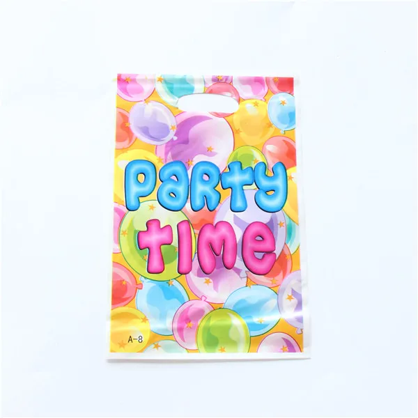 50pcs/lot Party Supplies Gift Bag loot Bag Tinkerbell Sesame Street Cartoon Theme Party Festival&event Birthday Decoration Favor - Цвет: party time