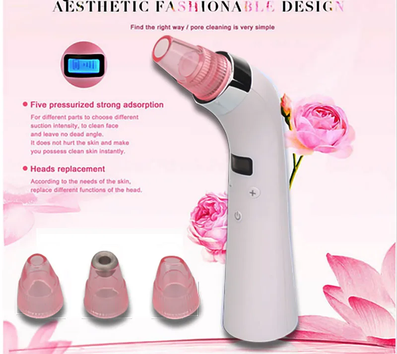 Portable Facial Blackhead Acne Removal Comedo Vacuum Suction Beauty