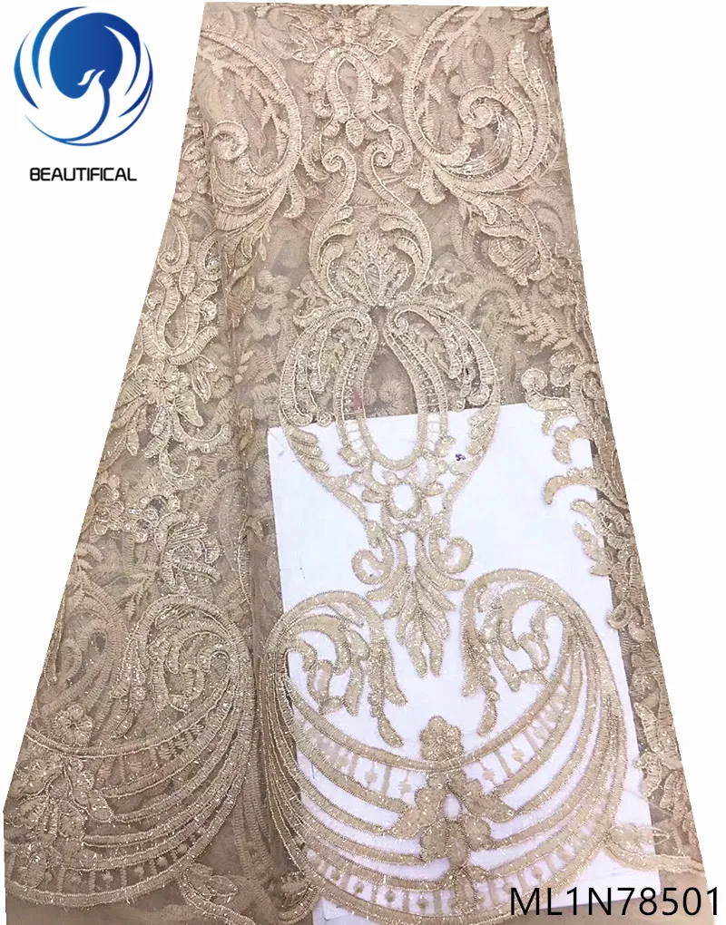 

Beautifical net lace fabrics french african quality lace fabric african 5 yards/lot for women bridal lace fabric nigeria ML1N785
