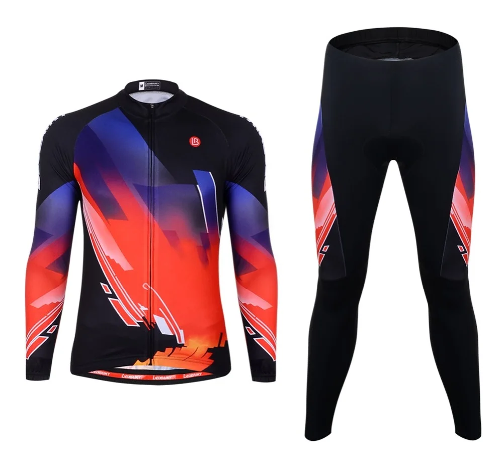 LEOBAIKY 2018 breathable font b Cycling b font Sets Bike font b jersey b font sets