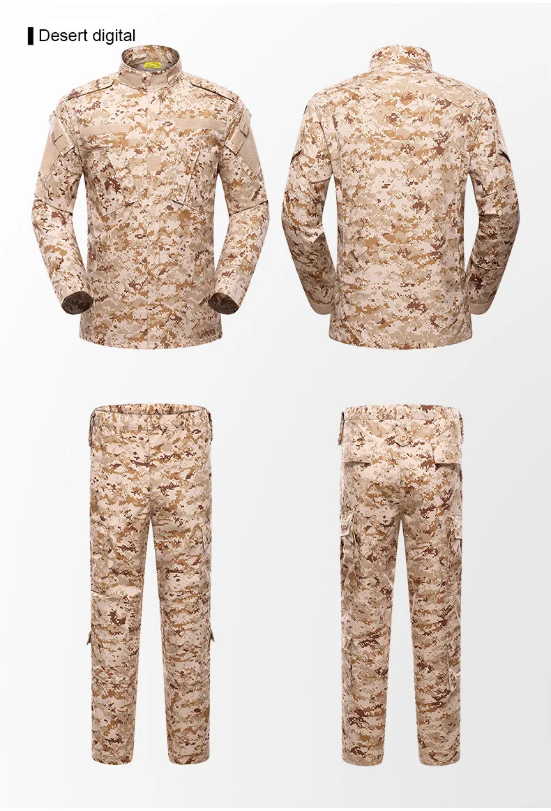 qualidade camuflagem do exército comber conjuntos roupas caça pesca paintball bg1