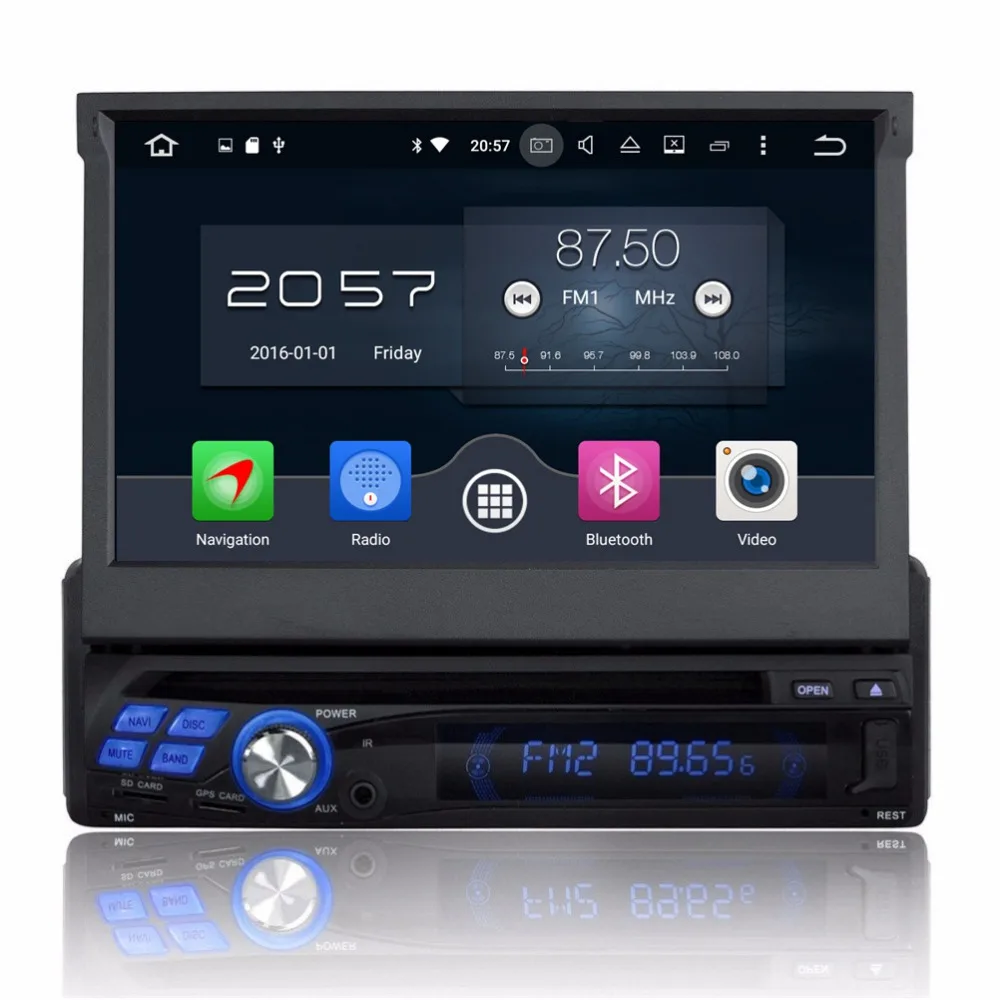 Octa Core 1 din 7 Universal Android 6 0 font b Car b font DVD Player