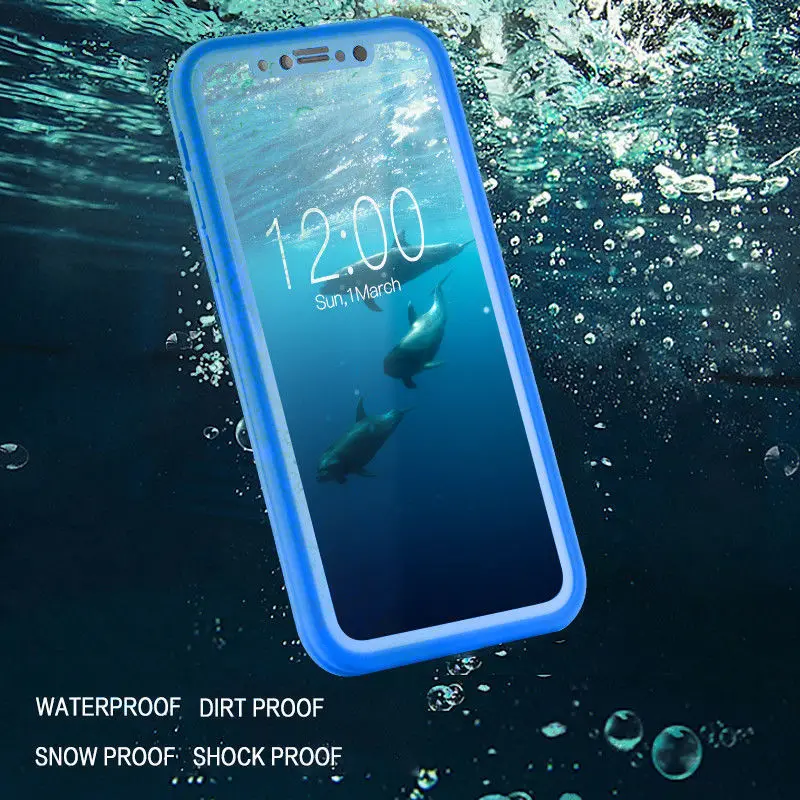 case for iphone se Waterproof ShockProof Dirt Proof Case Full Cover For iPhone XS Max XR X 6S 7 8 Plus  Anti-knock TPU Case for iPhone 8 8 Plus iphone se silicone case
