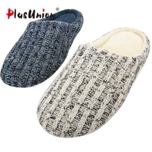 New Arrival Men Home Slippers Shoes Solid Winter Woolen Wrap Toe Footwear England Style Home Shoes