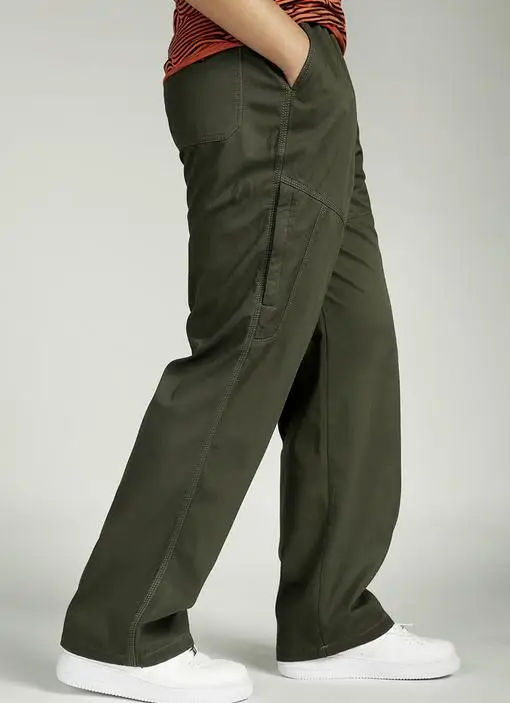 

Autumn Winter Fat CASUAL PANTS Cotton Man Long pants Big Size Loose overalls Bib Overall Men Trousers 829# XL 3XL 4XL 5XL 6XL