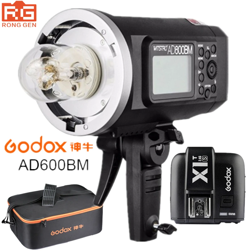 Godox AD600BM 600WS GN87 HSS 1/8000s наружная вспышка для фотосъемки стробоскоп 2 4G Беспроводная