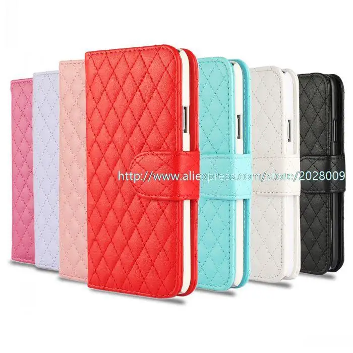 100pcs lot high quality wallet stand leather case for Samsung Galaxy S5mini G800 phone case for S5mini G800 cover