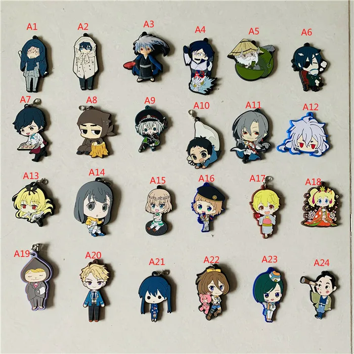 

[A]Clearance Sale Japan Anime Model Rubber Keychain Bag Mobile Phone Pendant Christmas Gifts Toys for Children 3-5cm