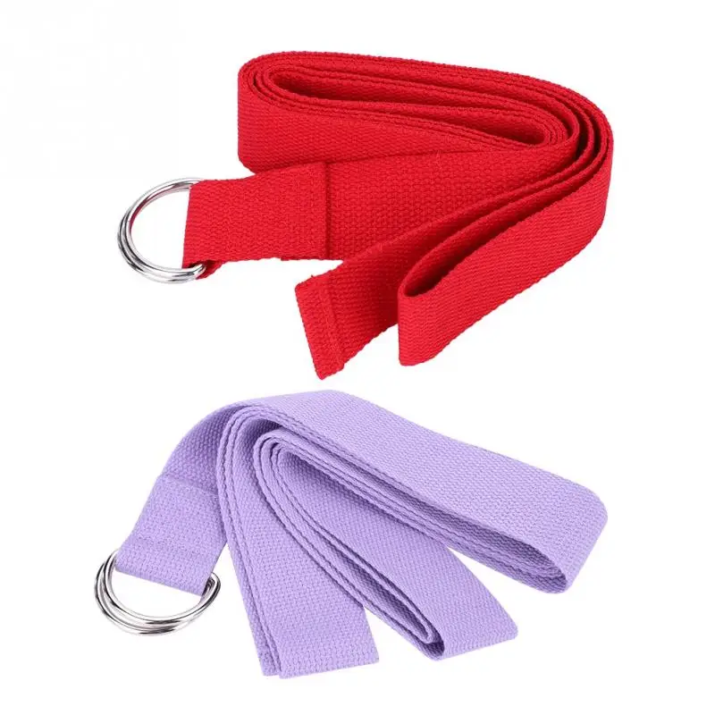 204x3.8cm Yoga Belt Cotton Gym Rope Pull Stretch Belt Pilates Band