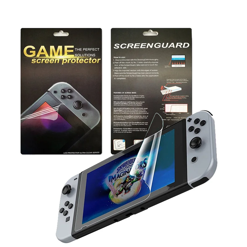 

2 PCS Ultra-thin HD Screen Protector Water Drop Resistant Anti-Scratch Film for Nintend Switch Protective Skin