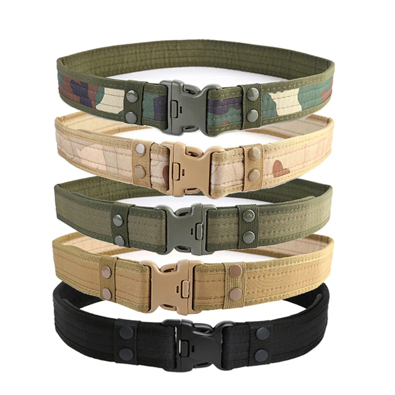 Outdoor Army Military Tactical Belt Men Safety Nylon Male Combat Waistband UDD