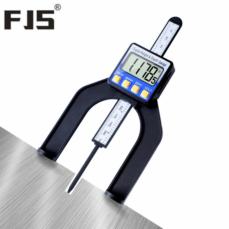 Мини цифровой измеритель глубины 80 мм Магнитные ножки самостоятельные высота Штангенциркули деревообрабатывающий фрезерный станок столы пилы измерительные инструменты