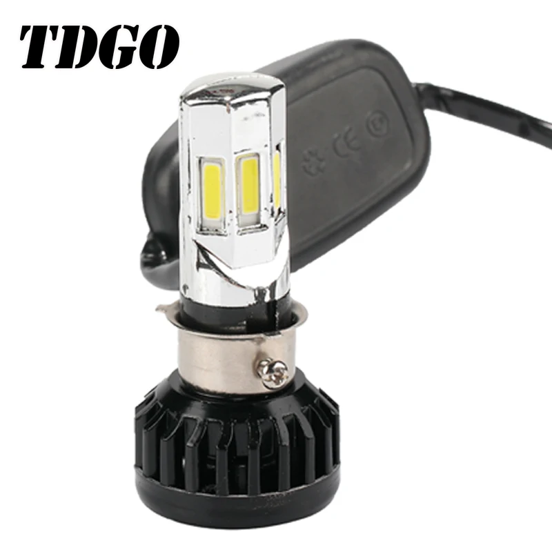 TDGO мотоцикл фар H6 свет Ba20d DC12v фары лампы головы луч света белый главный 24 W 2400LM