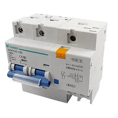 

Overload Protector 2 Poles 2P Circuit Breaker 100A 230V AC