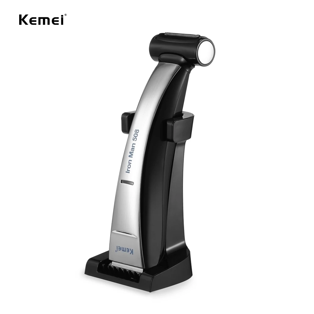 

Kemei508 Professional Shaving Head Hair Clipper 2 in 1 Adjustable Rechargeable Hair Trimmer Shaver Razor 100-240v Fully Washable