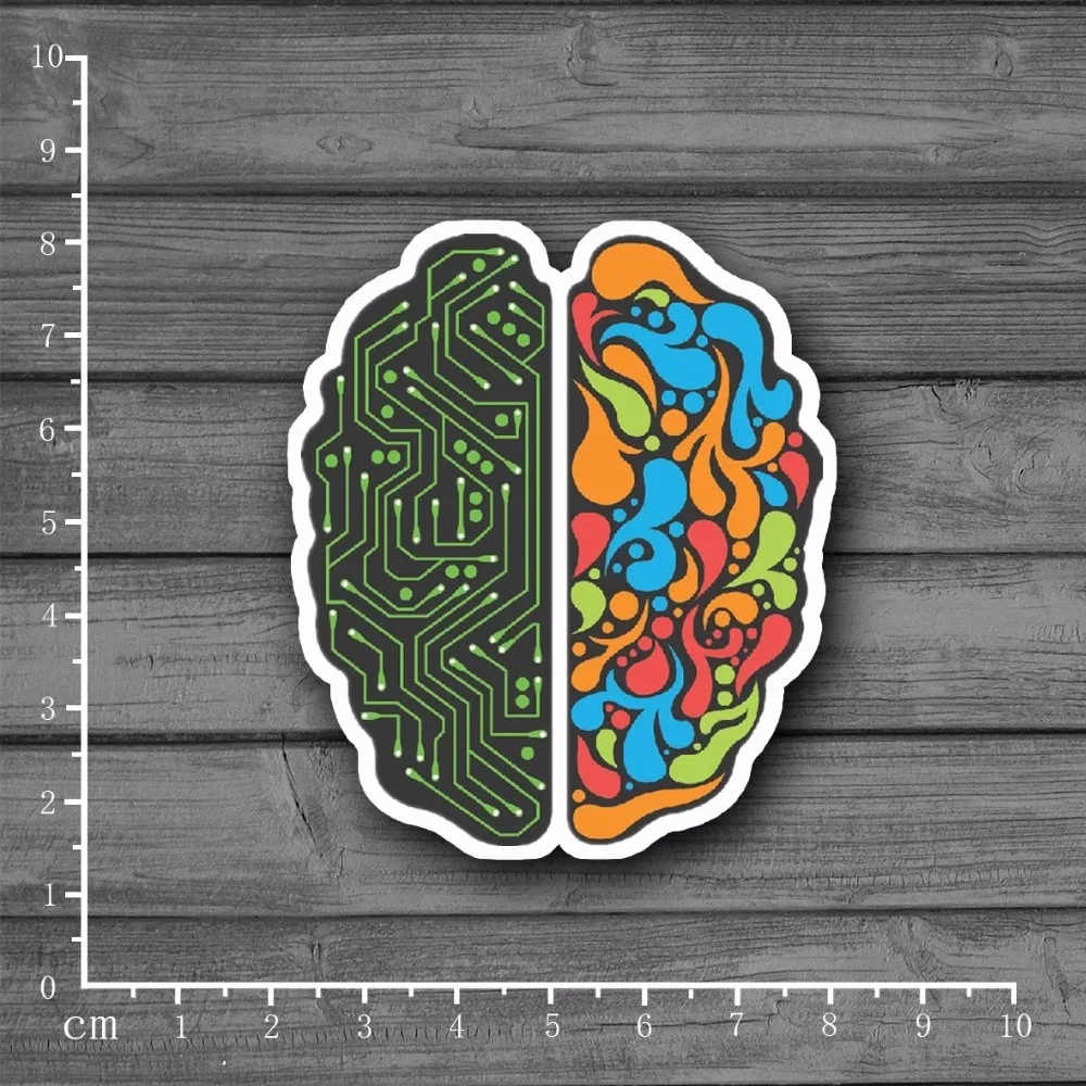 Программирование левого и правого мозга дизайн Скрапбукинг Канцелярские граффити наклейки для ноутбука кожи автомобиля Стайлинг детские игрушки [Один]