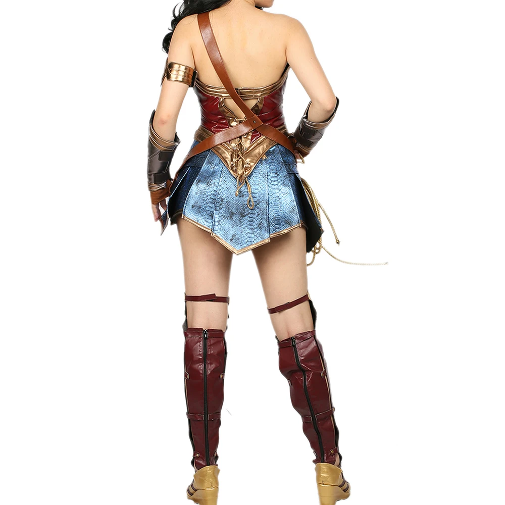 X COSTUME wonder woman косплэй костюм супергероя Женская Прохладный из искусственной кожи