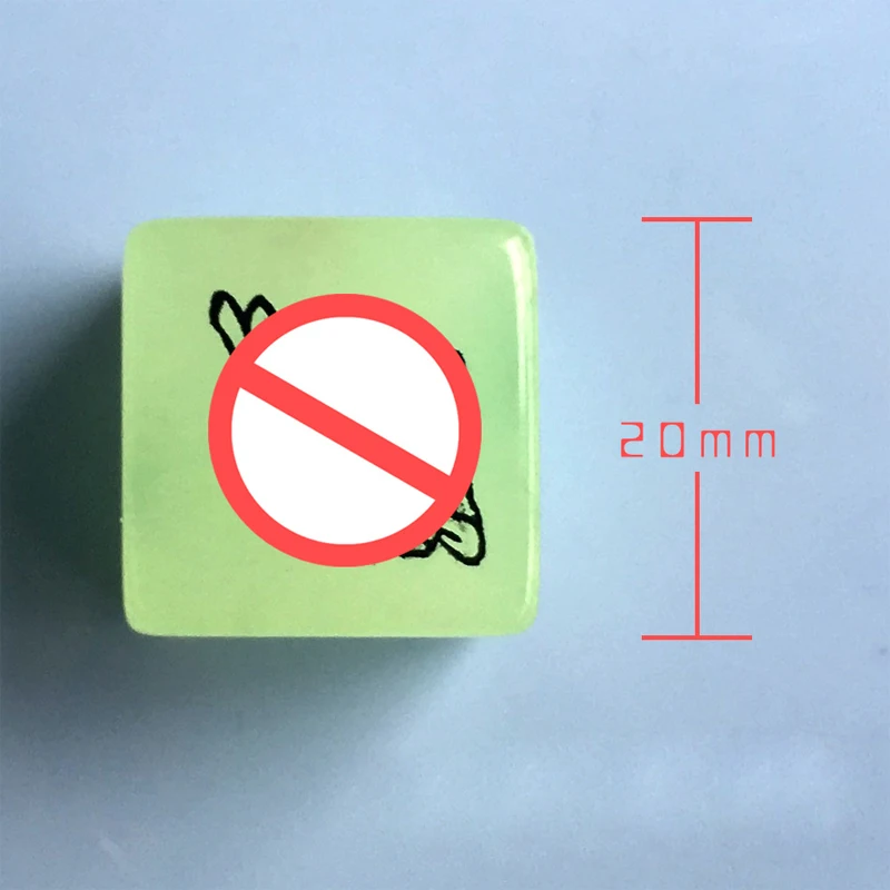 2Pcs 6 Side Erotic Luminous Dice Couples Flirting W/Posture Toys Love Posture Guide Night Lights Luminous Love Dice Sex Toy game dice dice set acrylic dice