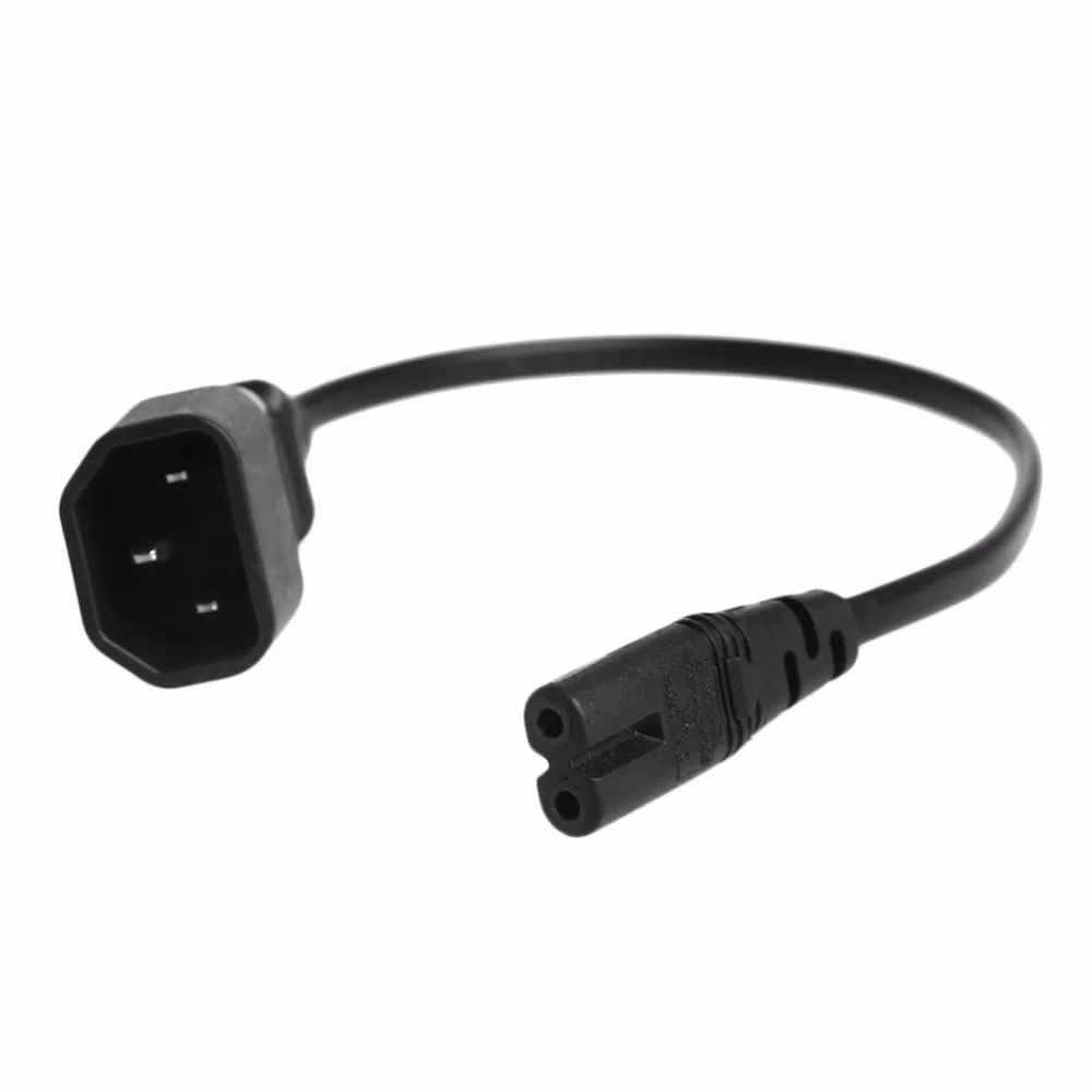 Кабель переходник IEC 3 Pin Kettle C14 папа мама C7 для PDU UPS 30 см|Сетевые шнуры и удлинители|
