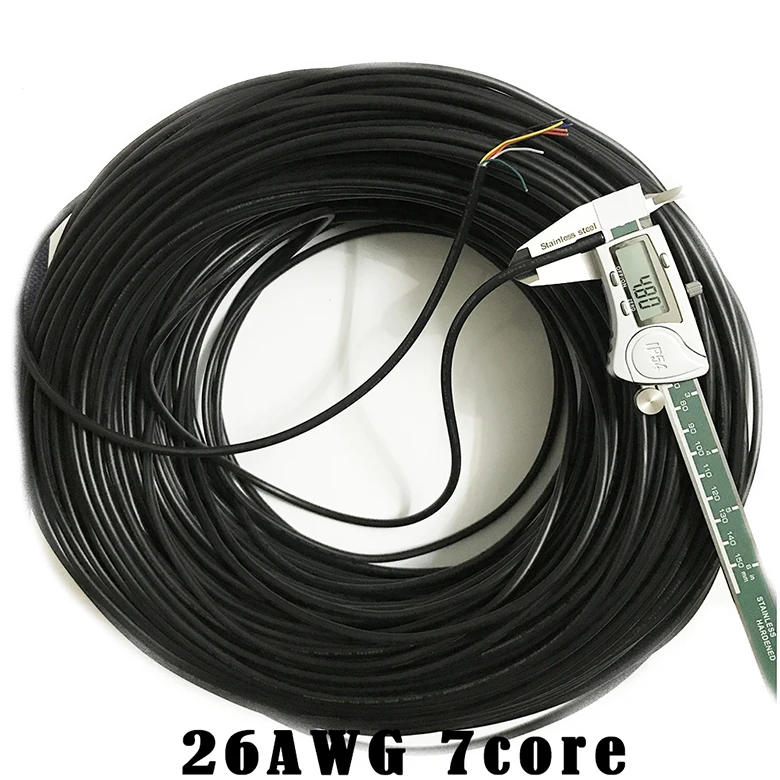 26AWG 2 3 4 5 6 7 8 9 10 ядер UL2464 26AWG 10 м канал звуковой канал сигнала кабель Электрический светодиодный Мощность кабель DIY Repair линии