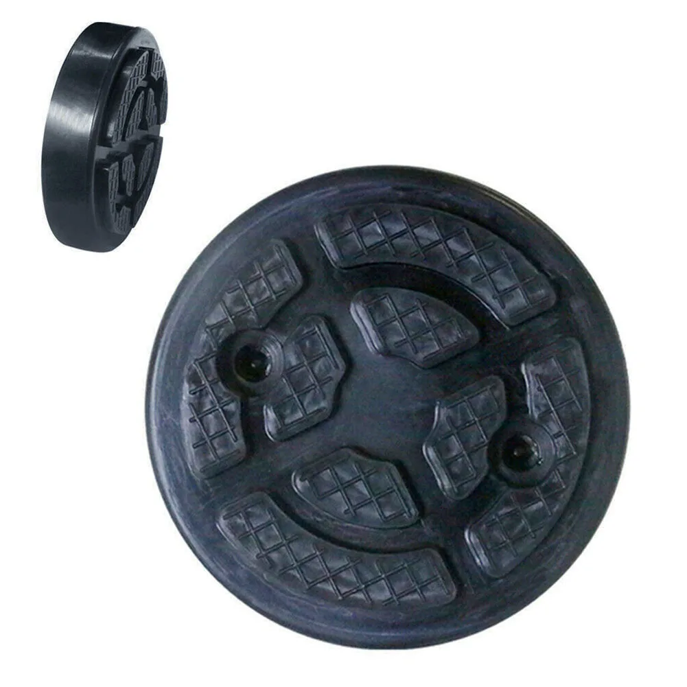 Frame Protector Hydraulic Rail Floor Slotted Rubber Adapter Jack Pad Tool Car Lifting Accessories Ramp Round Disk Universal |